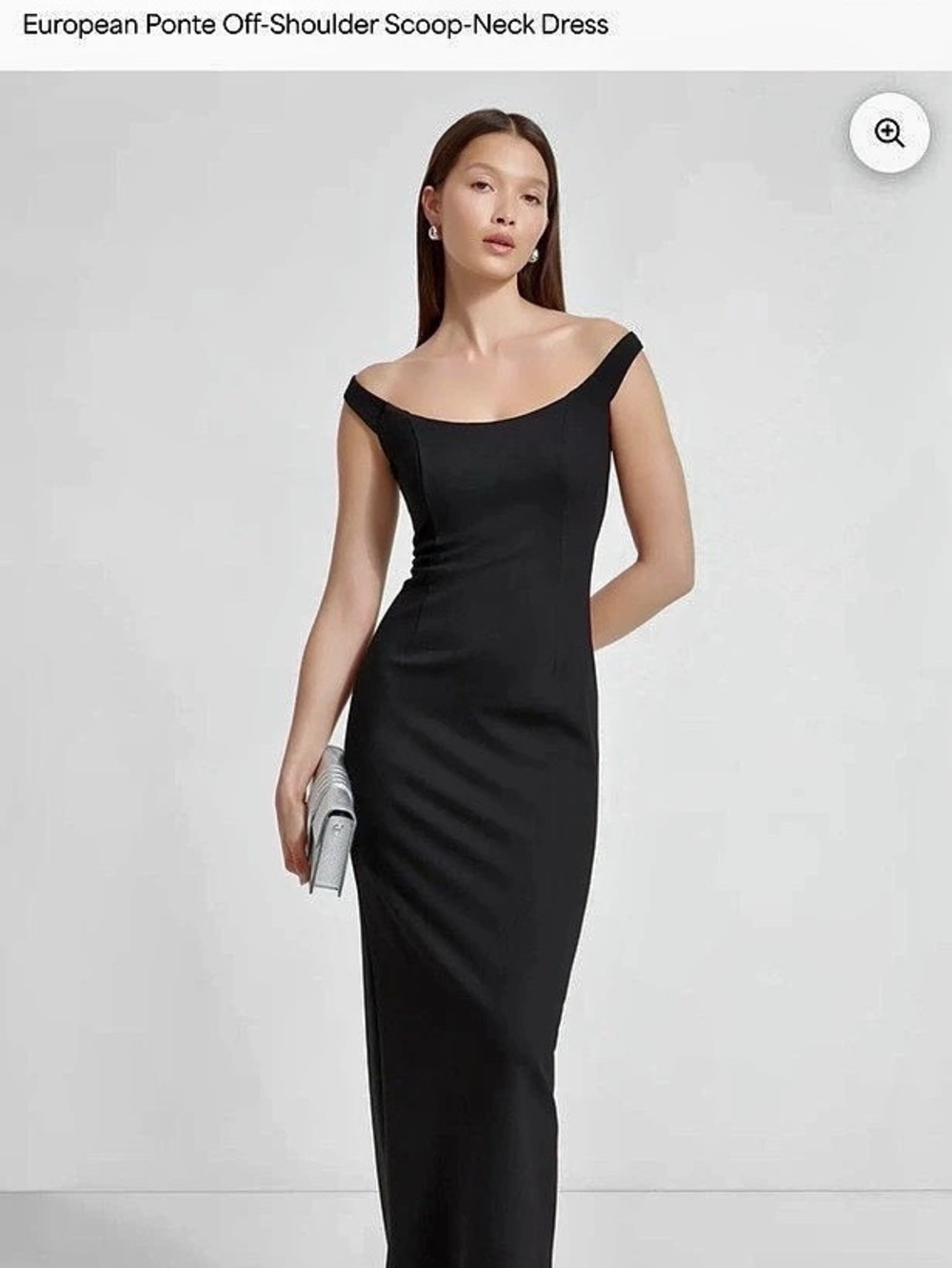 Marcella New York Eliana Slit Dress Black Maxi